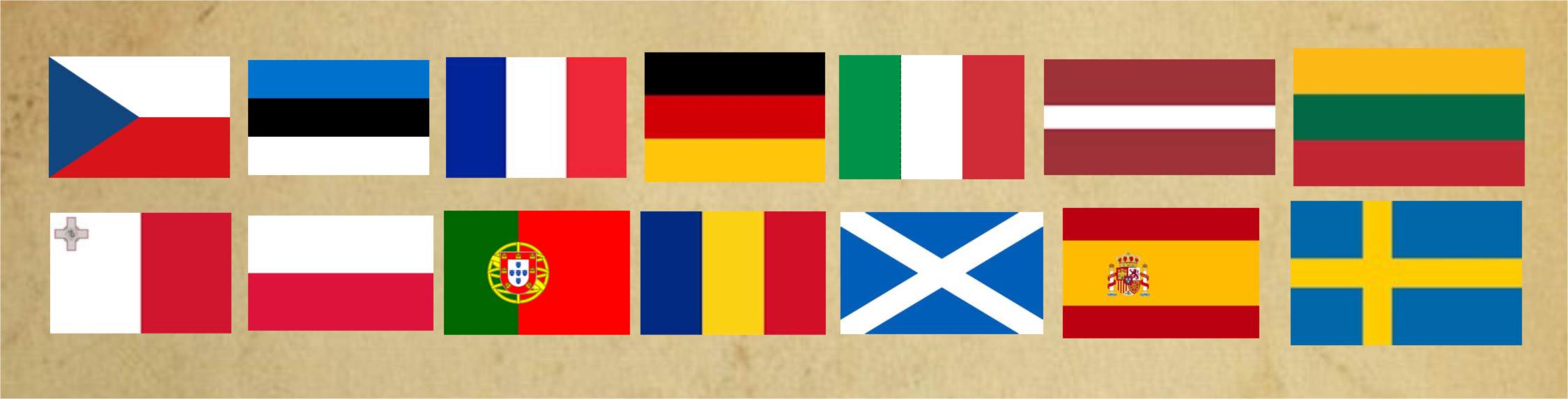 Flags of the ICGHV 2023 Vilnius